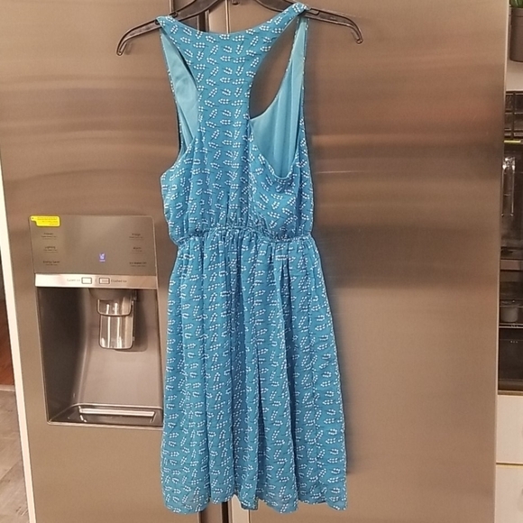 💕LULU'S💕 Branch Out Blue Print Dress - Picture 9 of 14